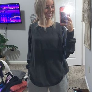 Grey oversized crewneck